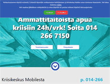 Tablet Screenshot of kriisikeskusmobile.fi